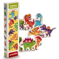 Dino Puzzel, 16 Stukken (2 / 3 Jaar)