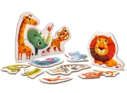 Wilde Dieren Puzzel 16 Stukken (2/3 Jaar)