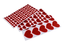 Glitter Hart Stickers - Afbeelding 2