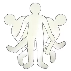 Grote Mensjes Van Papier (90cm)