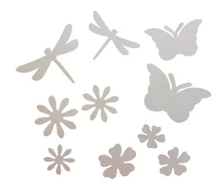 Kartonnen Bloemen En Vlinders