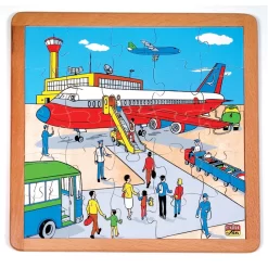 Puzzel In Lijst - Vliegveld